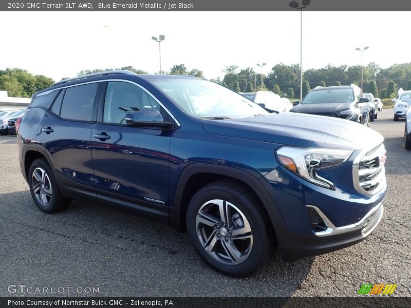 Blue Emerald Metallic / Jet Black 2020 GMC Terrain SLT AWD