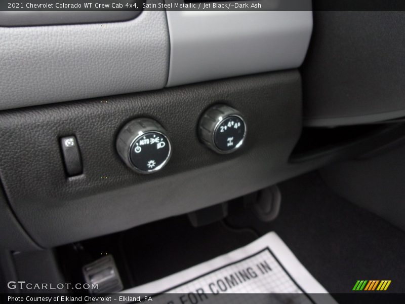 Satin Steel Metallic / Jet Black/­Dark Ash 2021 Chevrolet Colorado WT Crew Cab 4x4