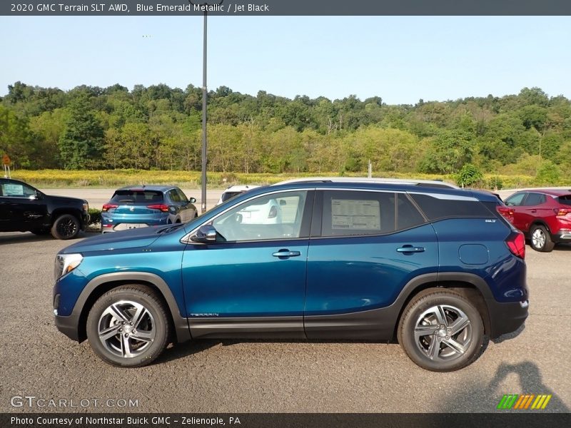 Blue Emerald Metallic / Jet Black 2020 GMC Terrain SLT AWD