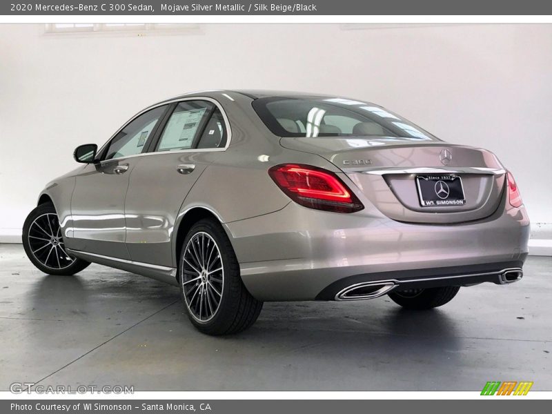 Mojave Silver Metallic / Silk Beige/Black 2020 Mercedes-Benz C 300 Sedan