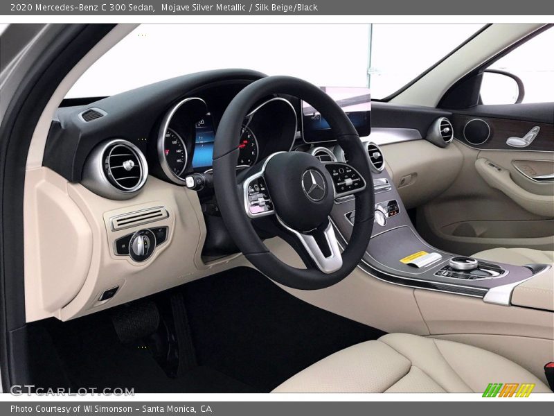 Mojave Silver Metallic / Silk Beige/Black 2020 Mercedes-Benz C 300 Sedan