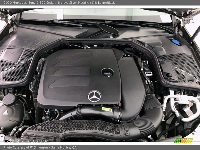 Mojave Silver Metallic / Silk Beige/Black 2020 Mercedes-Benz C 300 Sedan