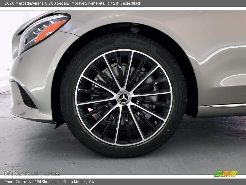 Mojave Silver Metallic / Silk Beige/Black 2020 Mercedes-Benz C 300 Sedan