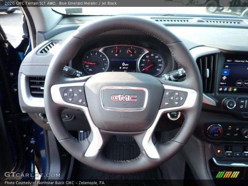 Blue Emerald Metallic / Jet Black 2020 GMC Terrain SLT AWD