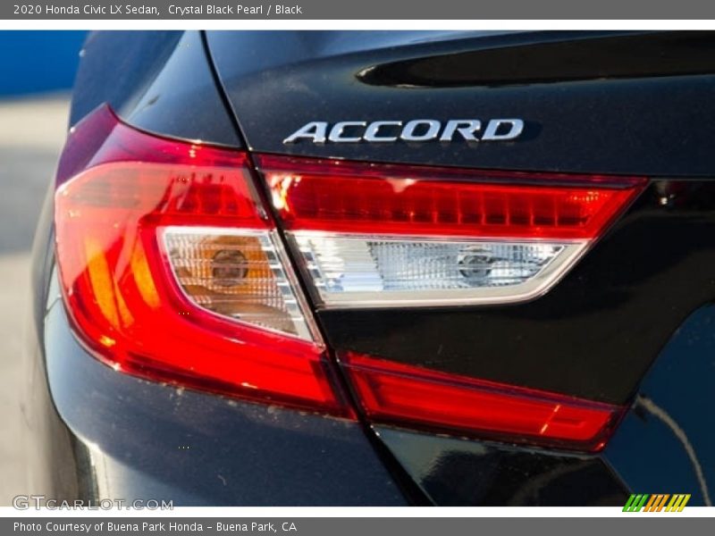 Crystal Black Pearl / Black 2020 Honda Civic LX Sedan