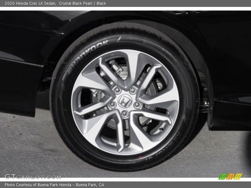 Crystal Black Pearl / Black 2020 Honda Civic LX Sedan