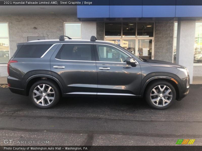 Steel Graphite / Beige 2021 Hyundai Palisade Limited AWD
