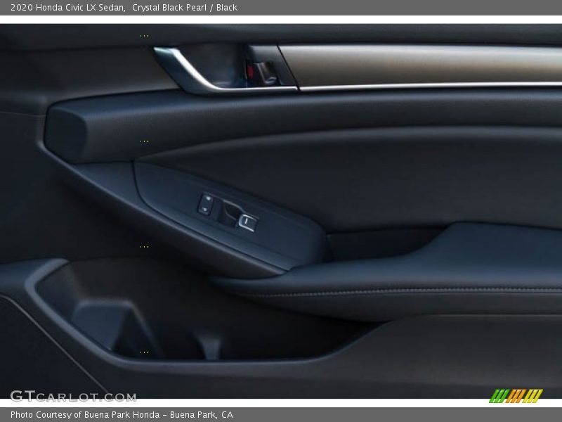 Crystal Black Pearl / Black 2020 Honda Civic LX Sedan