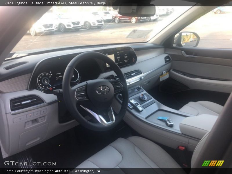 Steel Graphite / Beige 2021 Hyundai Palisade Limited AWD