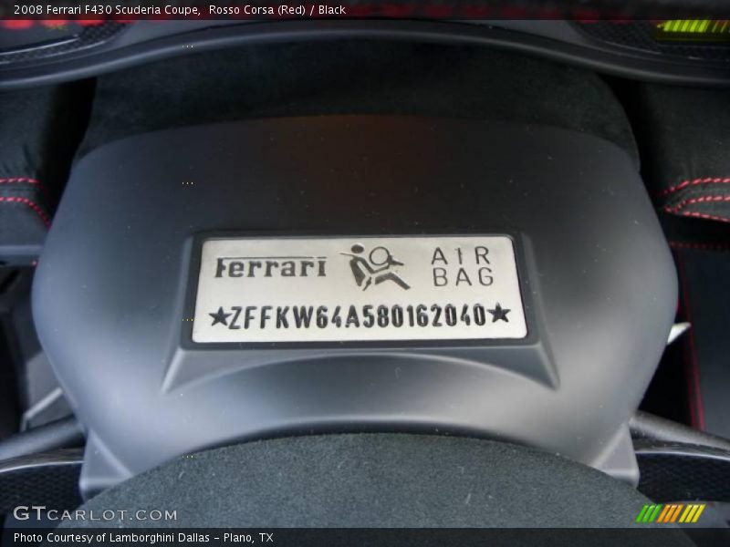 Rosso Corsa (Red) / Black 2008 Ferrari F430 Scuderia Coupe