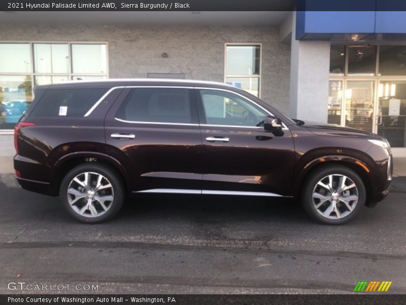 Sierra Burgundy / Black 2021 Hyundai Palisade Limited AWD