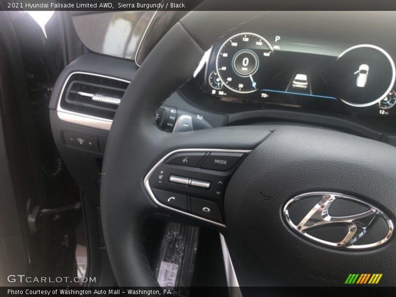 Sierra Burgundy / Black 2021 Hyundai Palisade Limited AWD