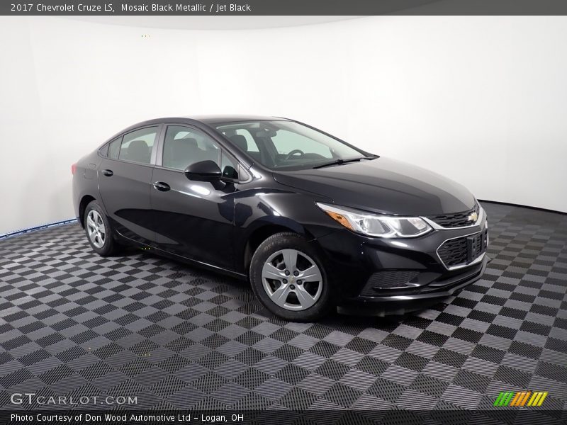 Mosaic Black Metallic / Jet Black 2017 Chevrolet Cruze LS