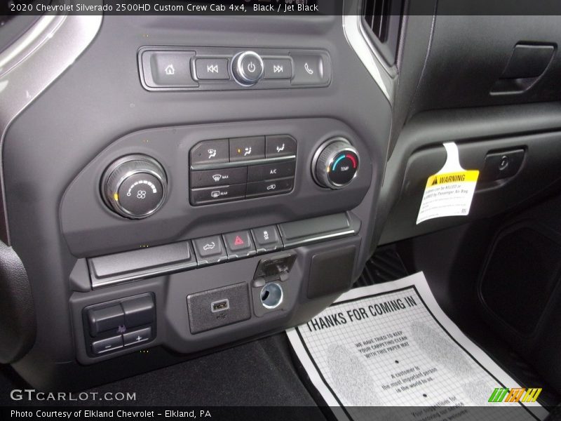 Black / Jet Black 2020 Chevrolet Silverado 2500HD Custom Crew Cab 4x4