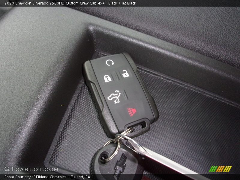 Black / Jet Black 2020 Chevrolet Silverado 2500HD Custom Crew Cab 4x4