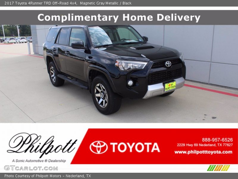Magnetic Gray Metallic / Black 2017 Toyota 4Runner TRD Off-Road 4x4