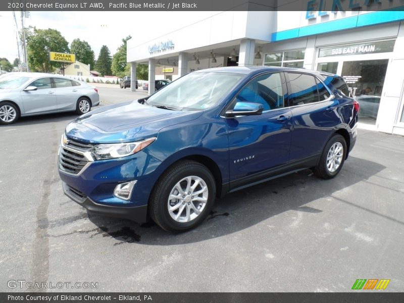 Pacific Blue Metallic / Jet Black 2020 Chevrolet Equinox LT AWD