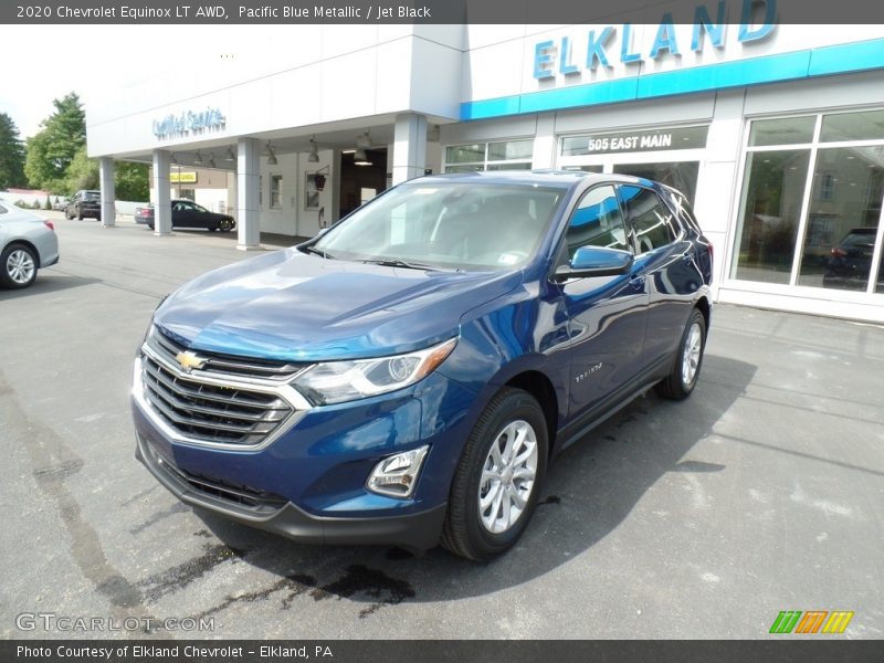 Pacific Blue Metallic / Jet Black 2020 Chevrolet Equinox LT AWD