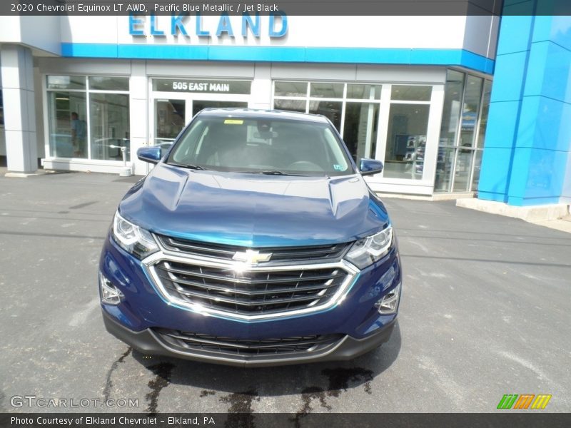 Pacific Blue Metallic / Jet Black 2020 Chevrolet Equinox LT AWD
