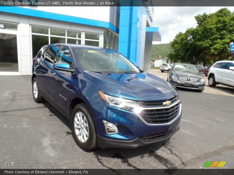 Pacific Blue Metallic / Jet Black 2020 Chevrolet Equinox LT AWD