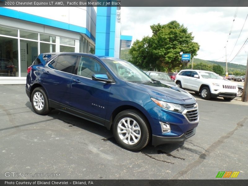 Pacific Blue Metallic / Jet Black 2020 Chevrolet Equinox LT AWD