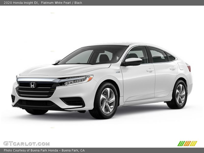 Platinum White Pearl / Black 2020 Honda Insight EX