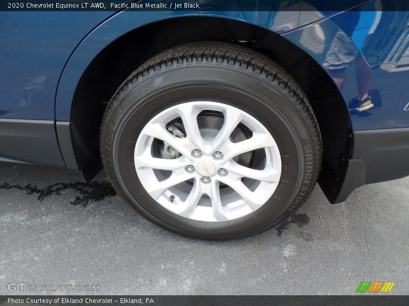 Pacific Blue Metallic / Jet Black 2020 Chevrolet Equinox LT AWD