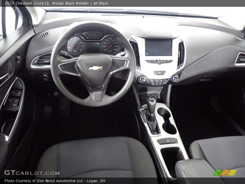 Mosaic Black Metallic / Jet Black 2017 Chevrolet Cruze LS