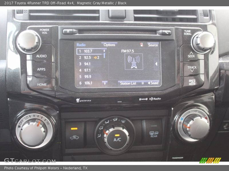 Magnetic Gray Metallic / Black 2017 Toyota 4Runner TRD Off-Road 4x4