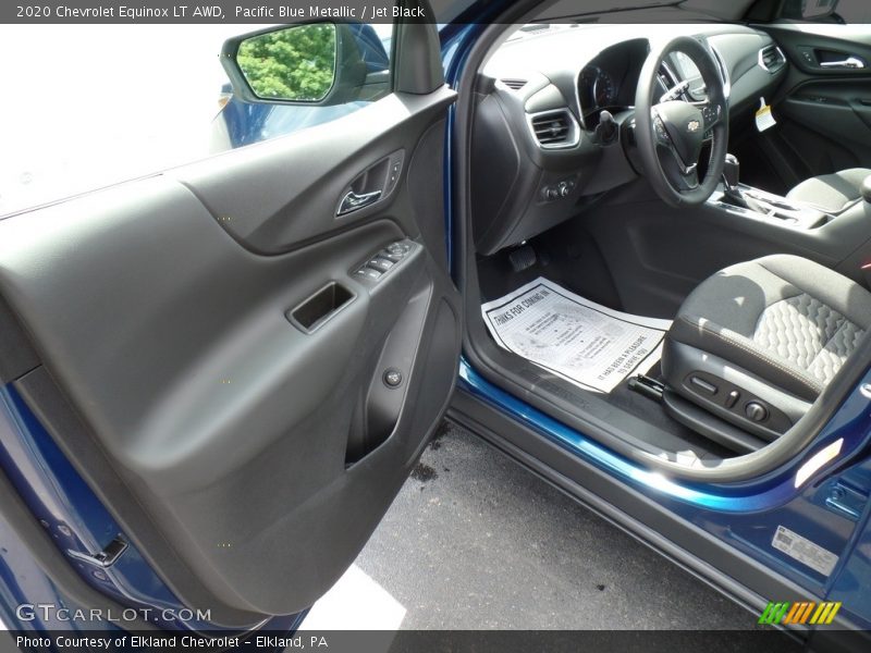 Pacific Blue Metallic / Jet Black 2020 Chevrolet Equinox LT AWD