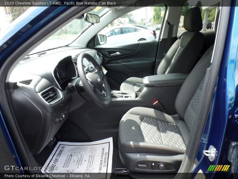 Pacific Blue Metallic / Jet Black 2020 Chevrolet Equinox LT AWD