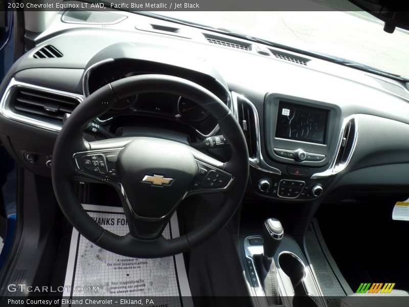 Pacific Blue Metallic / Jet Black 2020 Chevrolet Equinox LT AWD