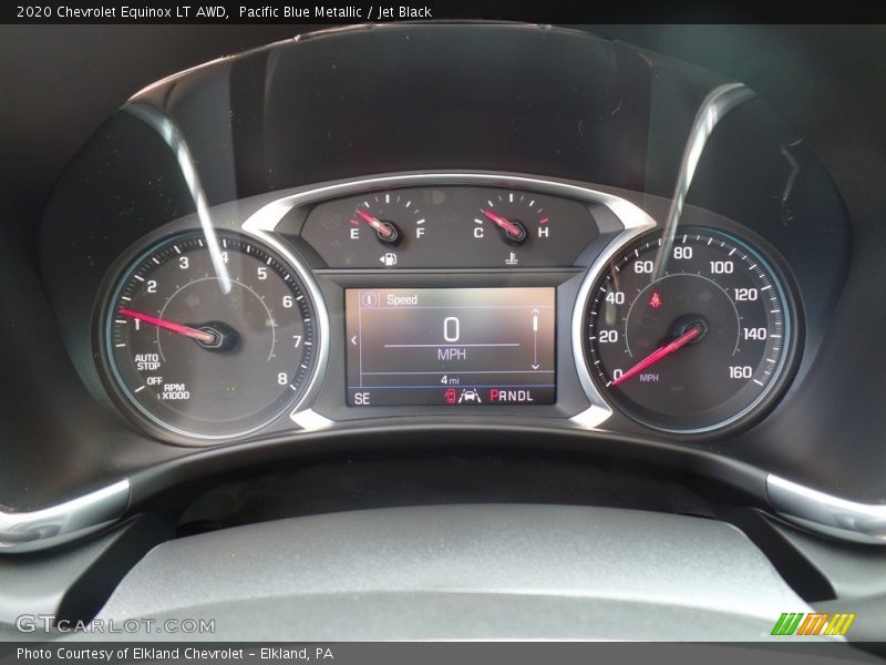 Pacific Blue Metallic / Jet Black 2020 Chevrolet Equinox LT AWD
