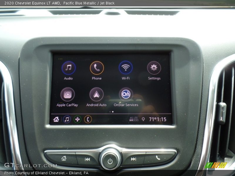 Pacific Blue Metallic / Jet Black 2020 Chevrolet Equinox LT AWD