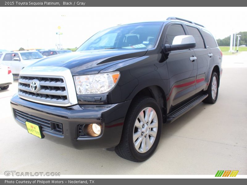 Black / Gray 2015 Toyota Sequoia Platinum