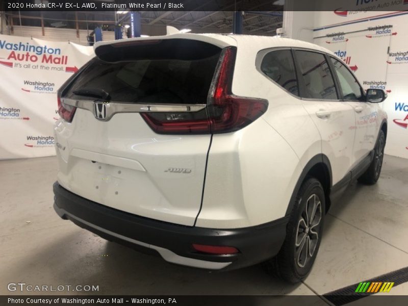 Platinum White Pearl / Black 2020 Honda CR-V EX-L AWD