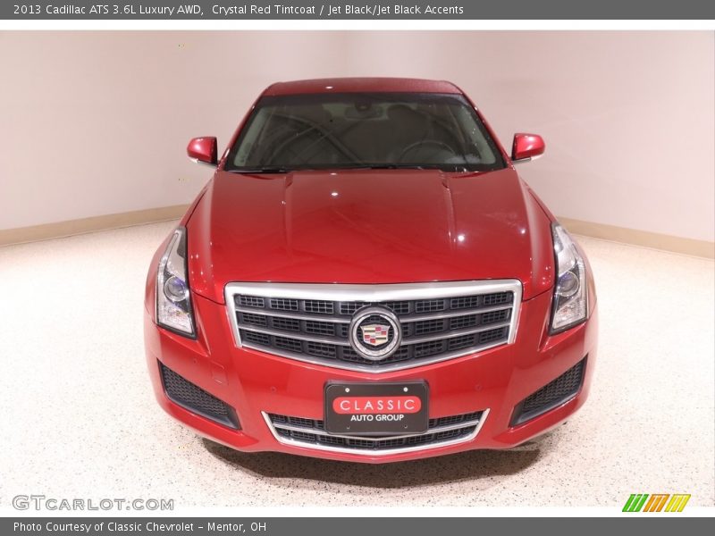 Crystal Red Tintcoat / Jet Black/Jet Black Accents 2013 Cadillac ATS 3.6L Luxury AWD