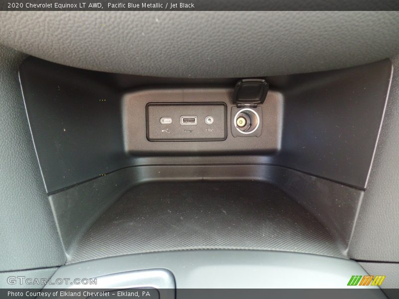 Pacific Blue Metallic / Jet Black 2020 Chevrolet Equinox LT AWD