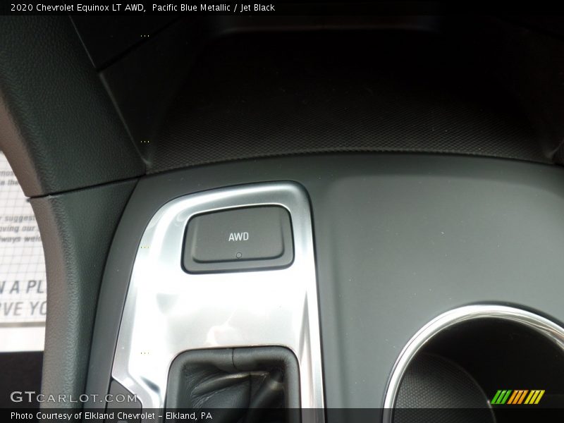 Pacific Blue Metallic / Jet Black 2020 Chevrolet Equinox LT AWD