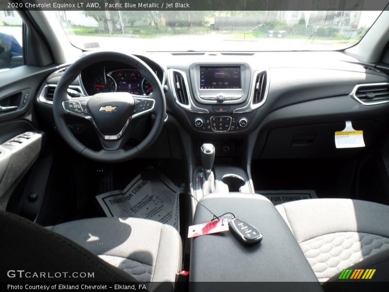 Pacific Blue Metallic / Jet Black 2020 Chevrolet Equinox LT AWD