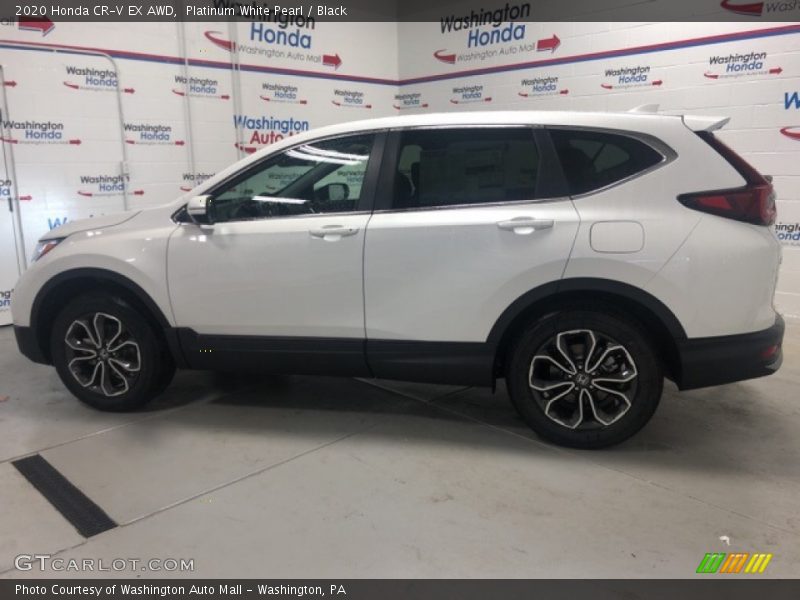 Platinum White Pearl / Black 2020 Honda CR-V EX AWD