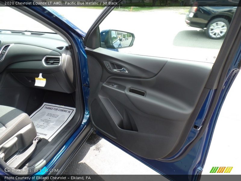 Pacific Blue Metallic / Jet Black 2020 Chevrolet Equinox LT AWD