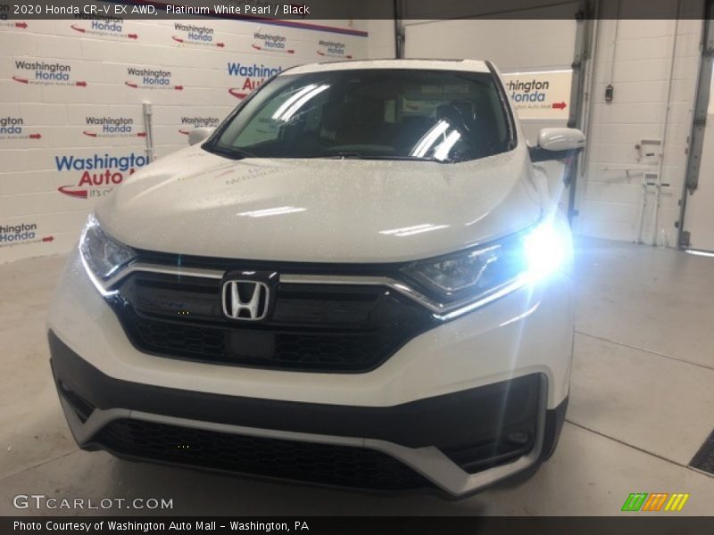 Platinum White Pearl / Black 2020 Honda CR-V EX AWD