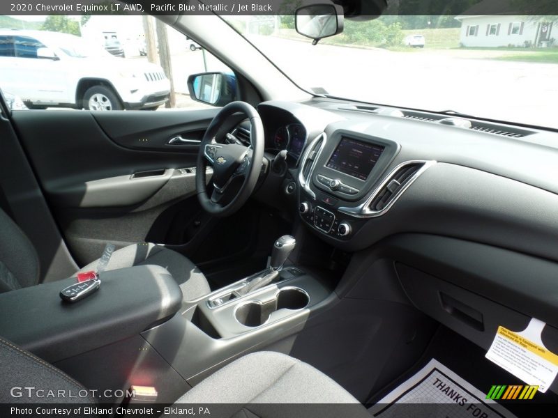 Pacific Blue Metallic / Jet Black 2020 Chevrolet Equinox LT AWD