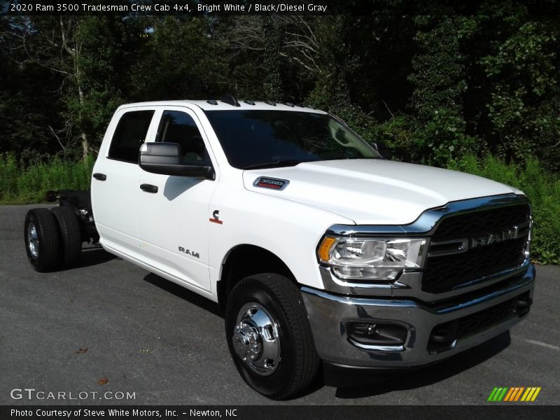 Bright White / Black/Diesel Gray 2020 Ram 3500 Tradesman Crew Cab 4x4