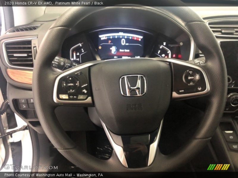 Platinum White Pearl / Black 2020 Honda CR-V EX AWD