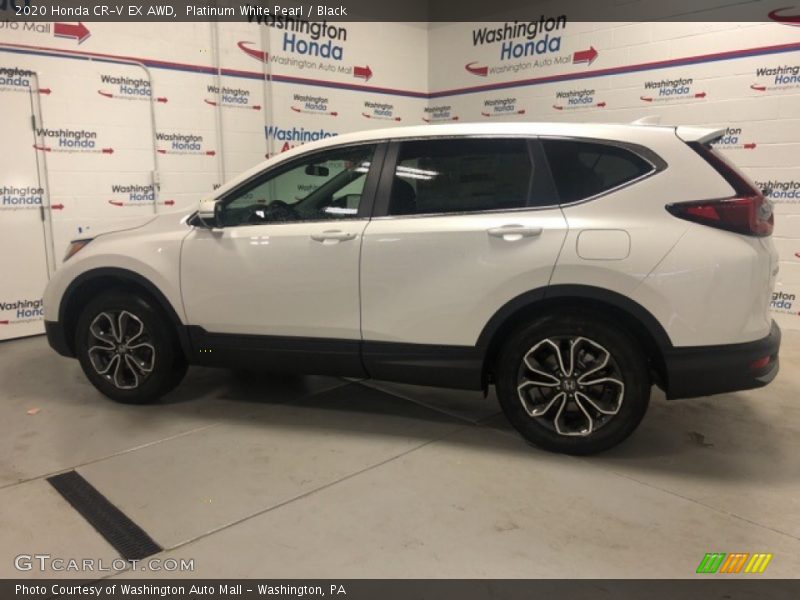 Platinum White Pearl / Black 2020 Honda CR-V EX AWD