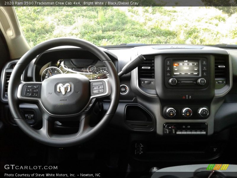 Bright White / Black/Diesel Gray 2020 Ram 3500 Tradesman Crew Cab 4x4