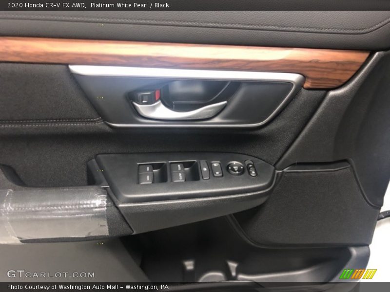 Platinum White Pearl / Black 2020 Honda CR-V EX AWD