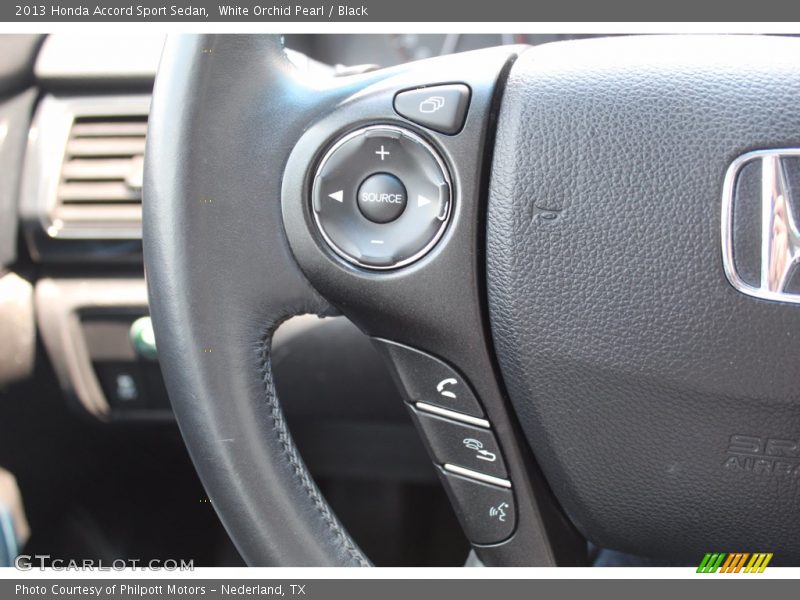 White Orchid Pearl / Black 2013 Honda Accord Sport Sedan
